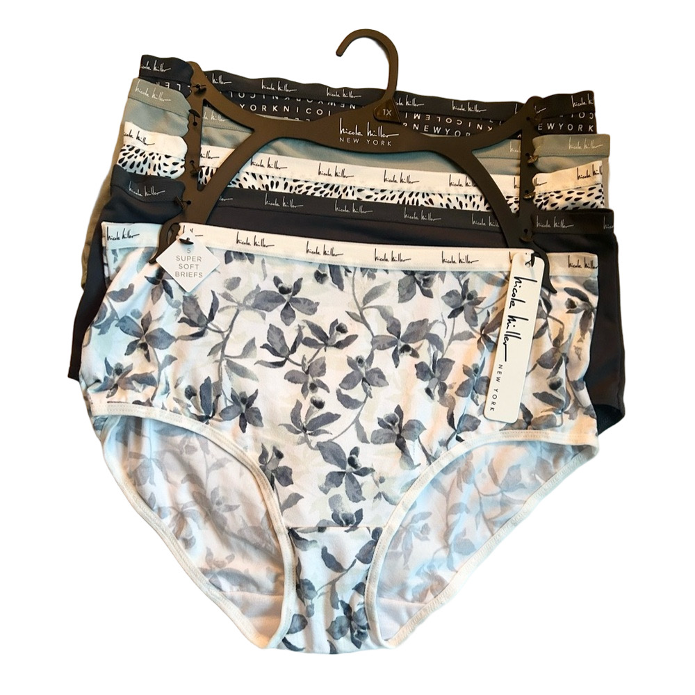 Nicole Miller 5 Pack Woman’s Super Soft Brief Underwear